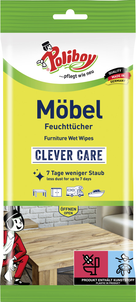 Poliboy Staubmeister Möbel Feuchttücher 24 Stück