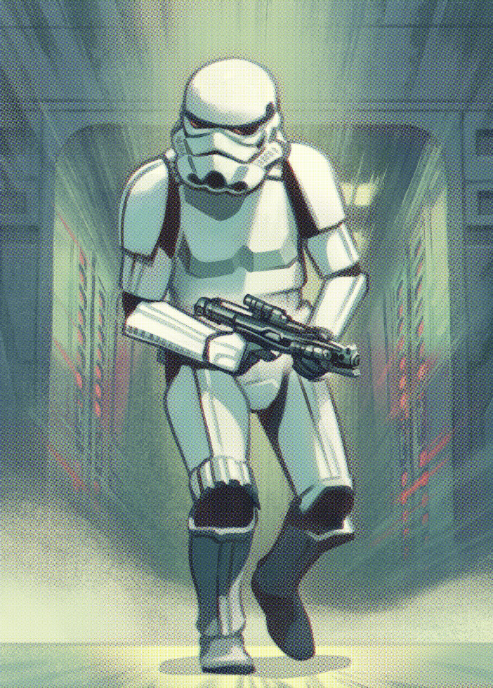 Komar Vlies Fototapete Stormtrooper Print 200 x 280 cm