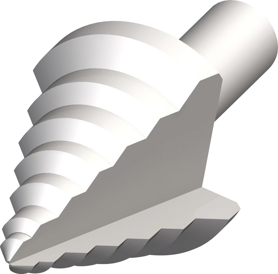 alfer Stufenbohrer , Stahl roh natur