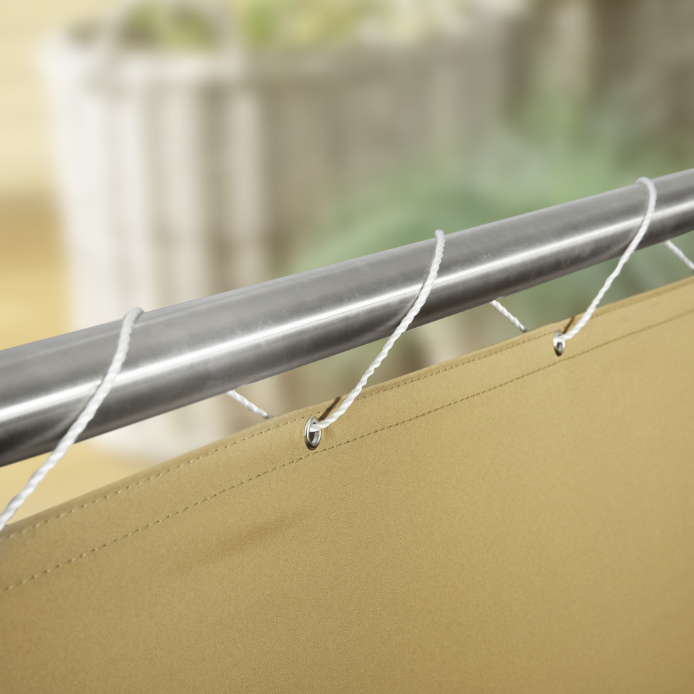 Windhager Balkonblende Malta 0,9 x 5 m, khaki