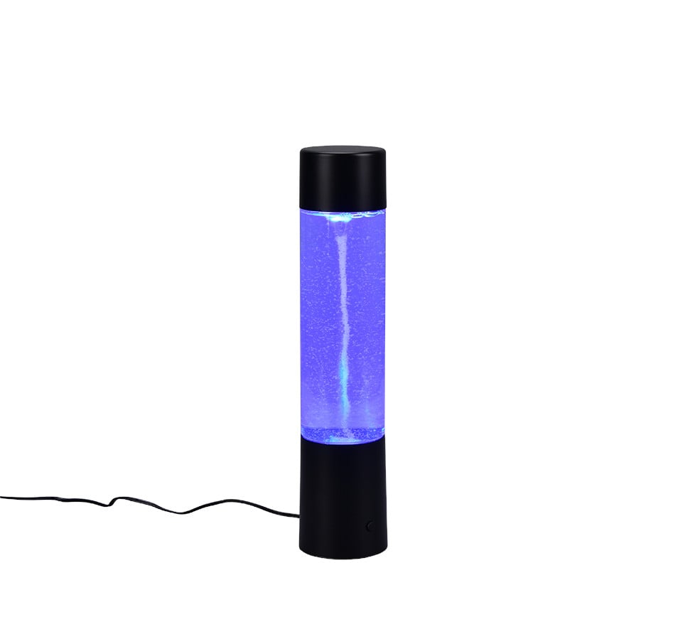 Reality LED Tischleuchte Tornado Ø 7 x 34 cm RGB schwarz matt