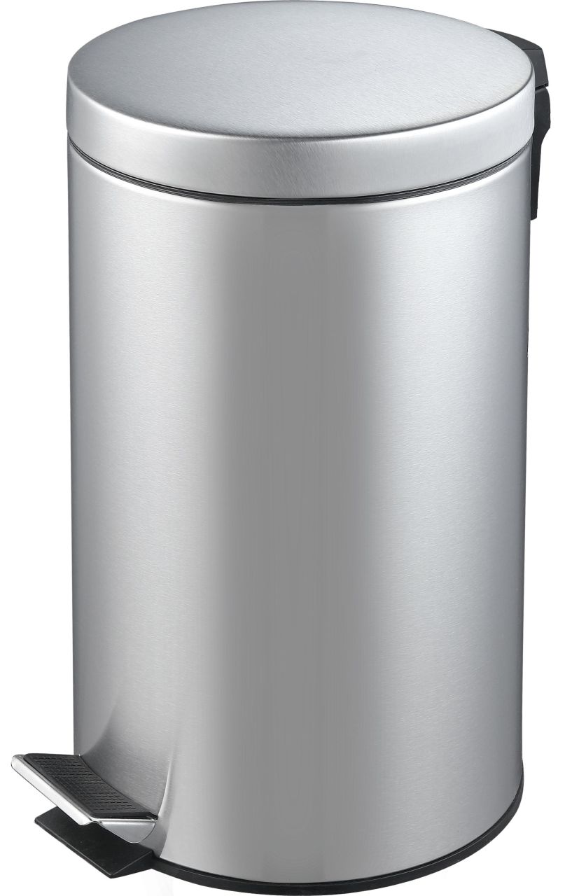 TrendLine Treteimer Classic 12 L Edelstahl gebürstet Anti-Fingerprint