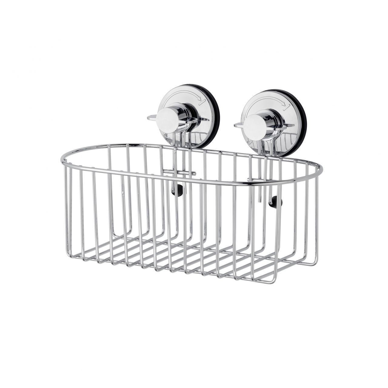 Primaster Duschkorb Octopus oval Edelstahl 1 Ablage chrom ohne Bohren