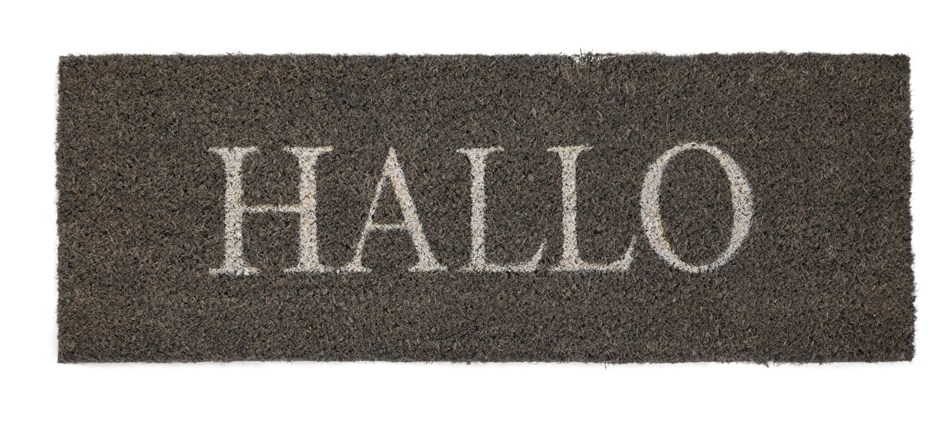 Fußmatte Hallo Kokos schlamm, 26 x 75 cm