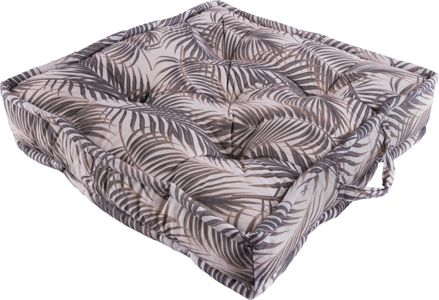 GO-DE Bodenkissen 60 cm x 60 cm x 12 cm Palmy grau