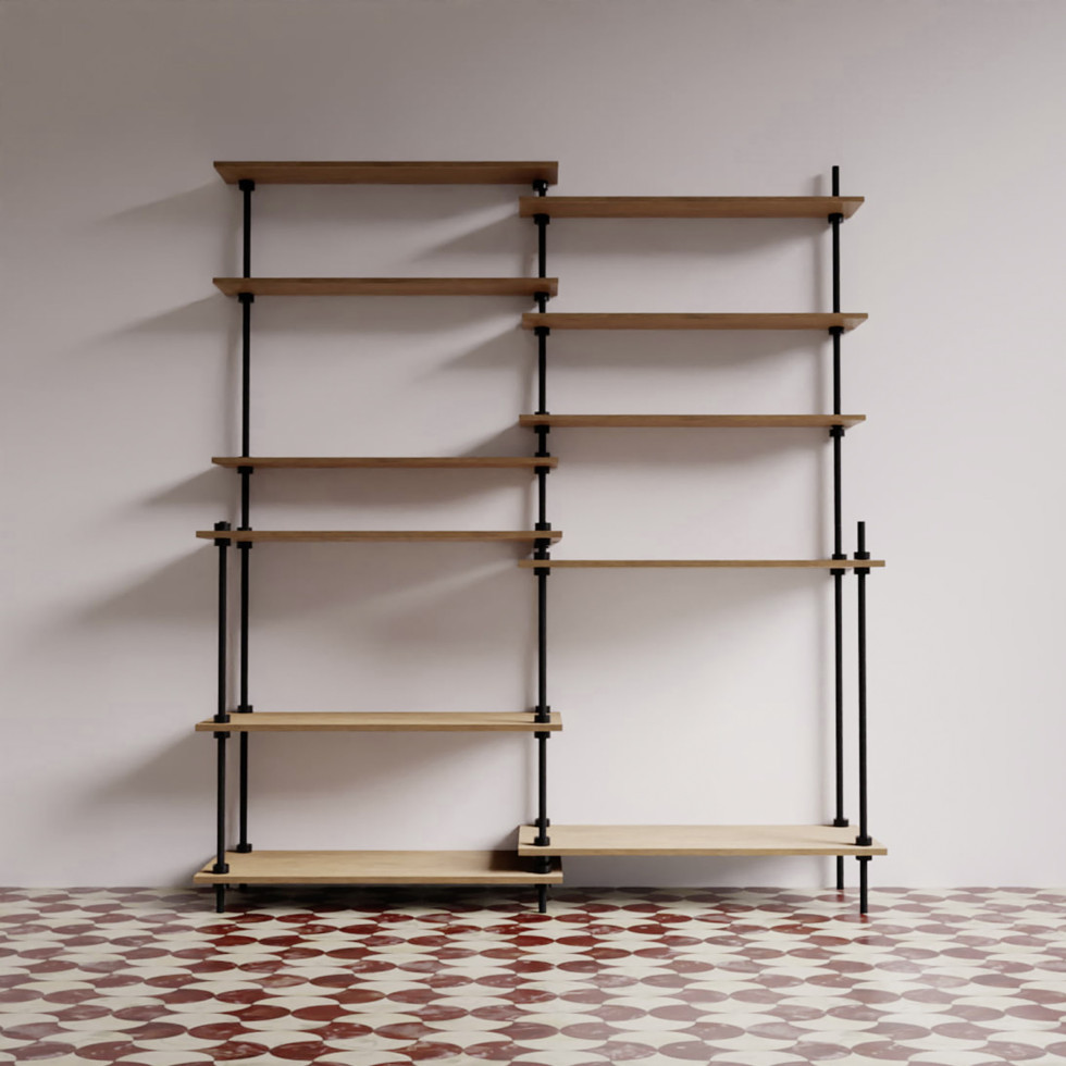 Ar Shelving Standregal-Set Deco Nebraska 185 x 160 cm 440 kg