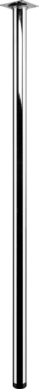 Hettich Tischbein 3,0 x 80 cm Stahl verchromt - 1 Stück