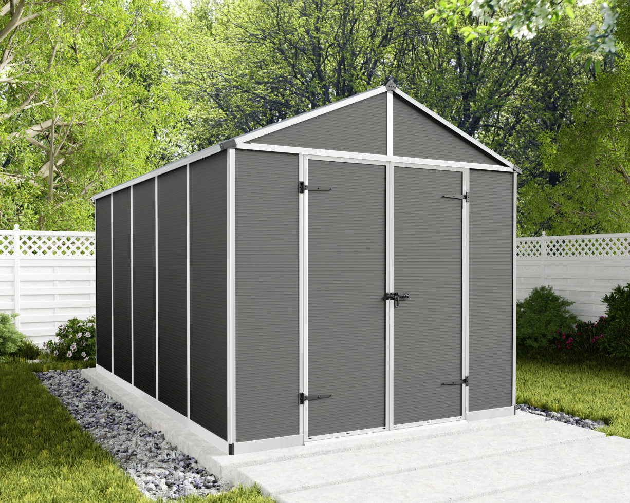 Canopia Gerätehaus Rubicon Alu grau 377 x 227 cm