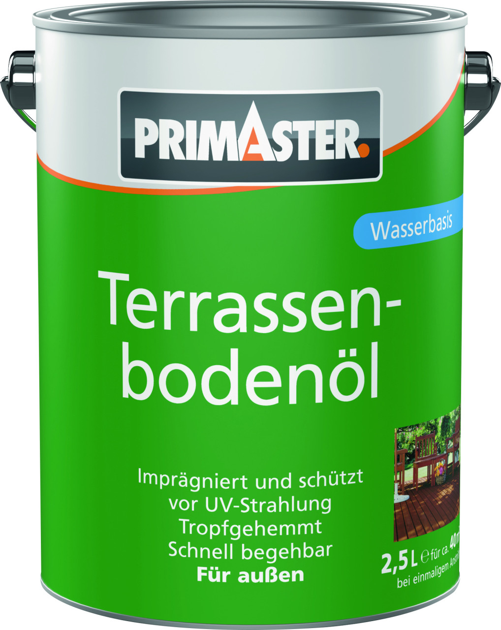 Primaster Terrassenbodenöl 2,5 L naturbraun