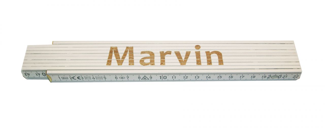 Zollstock Marvin 2 m weiß