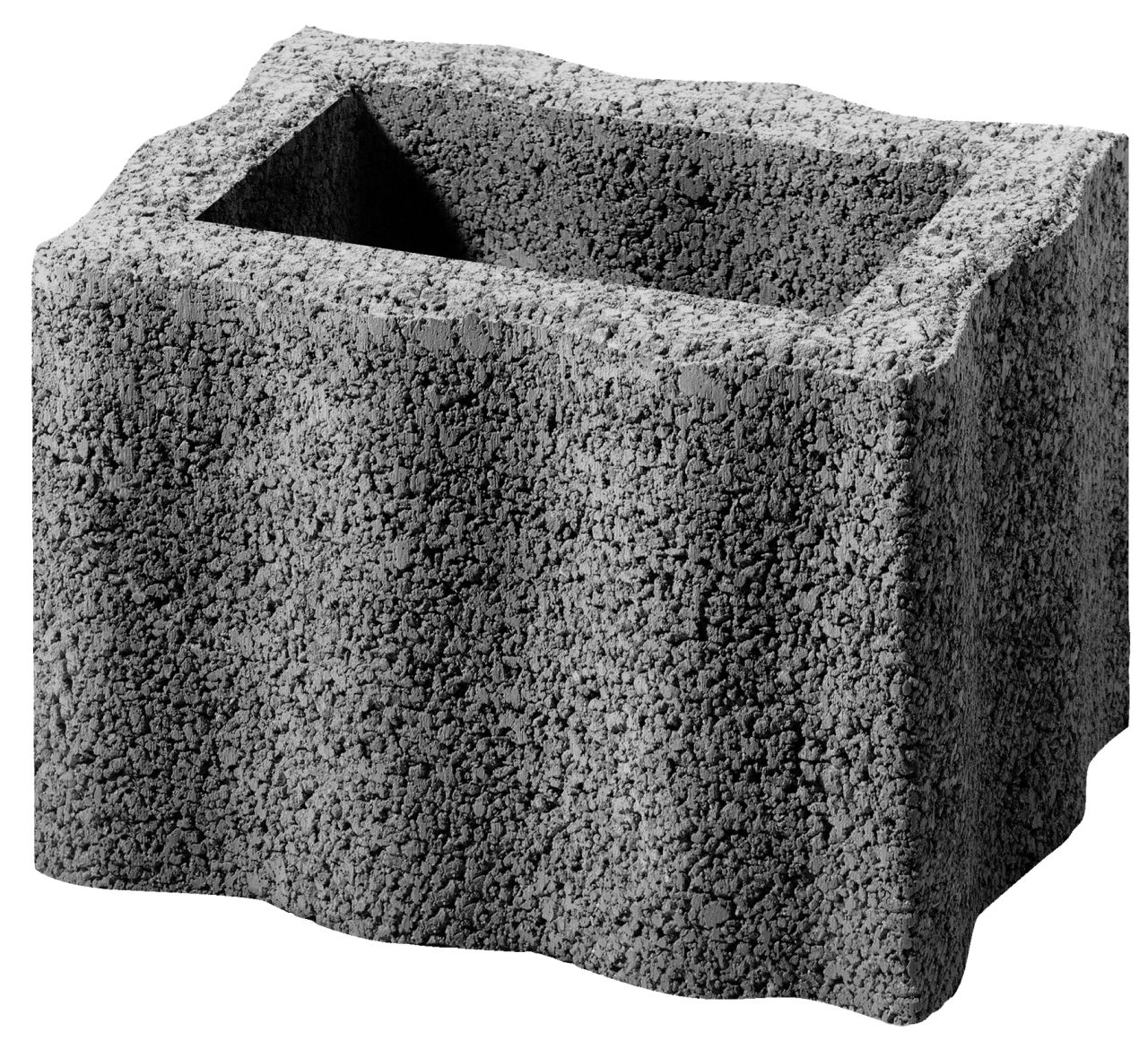 Kann Pflanzstein Wellino 30 x 20 x 20 cm anthrazit