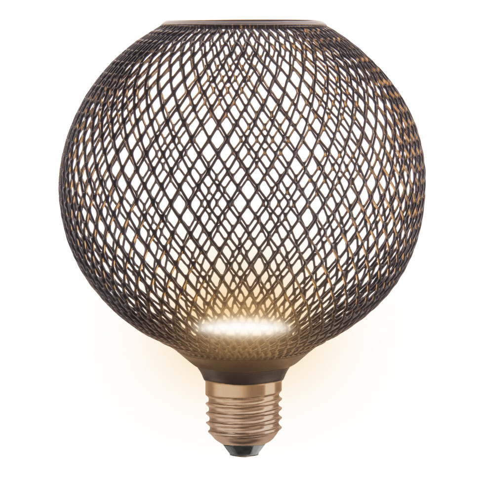 Osram LED Leuchtmittel Decor Flat Globe 125 schwarz 3,5W 827 matt E27 Non-DIM