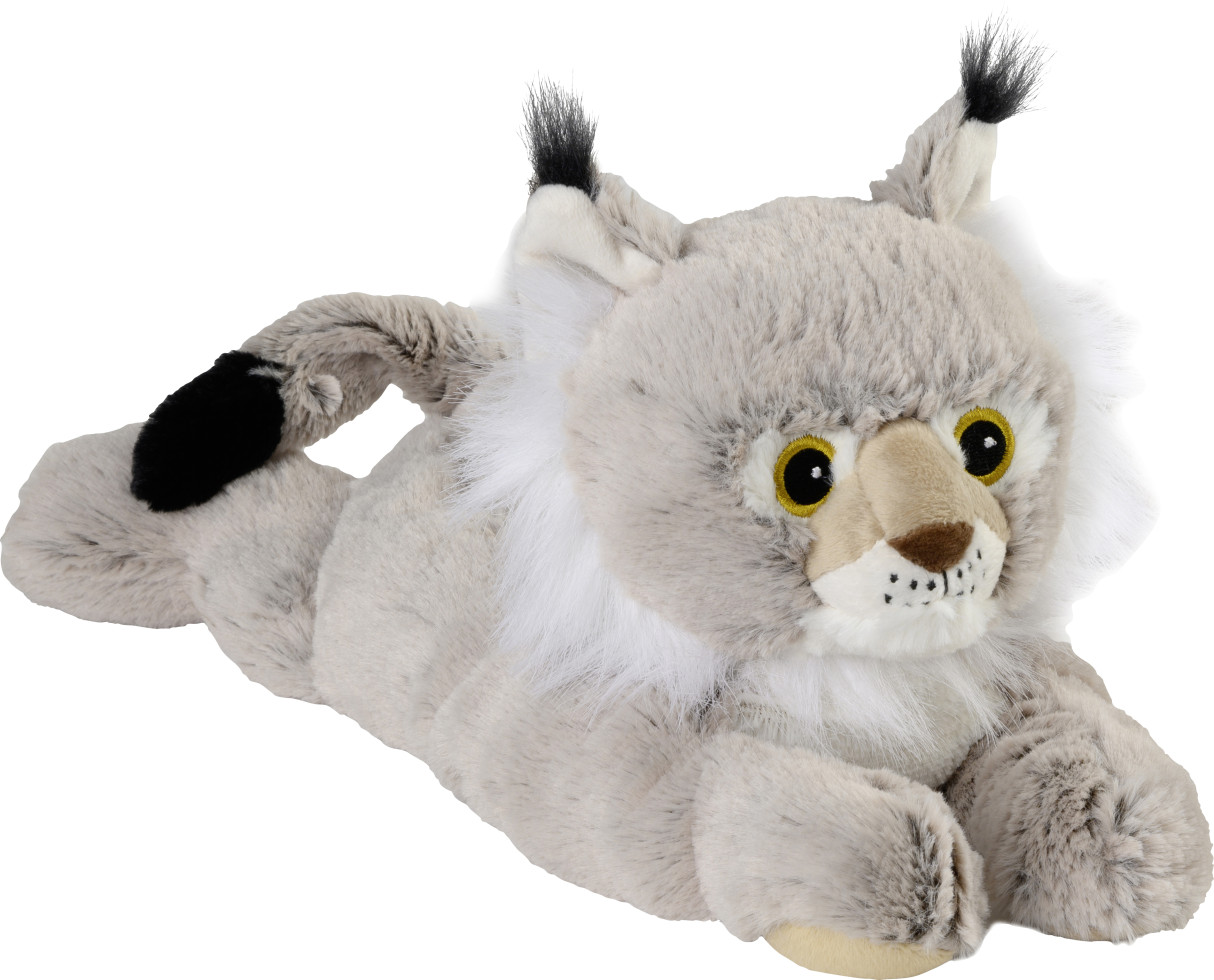 Warmies Wärmekuscheltier Luchs grau