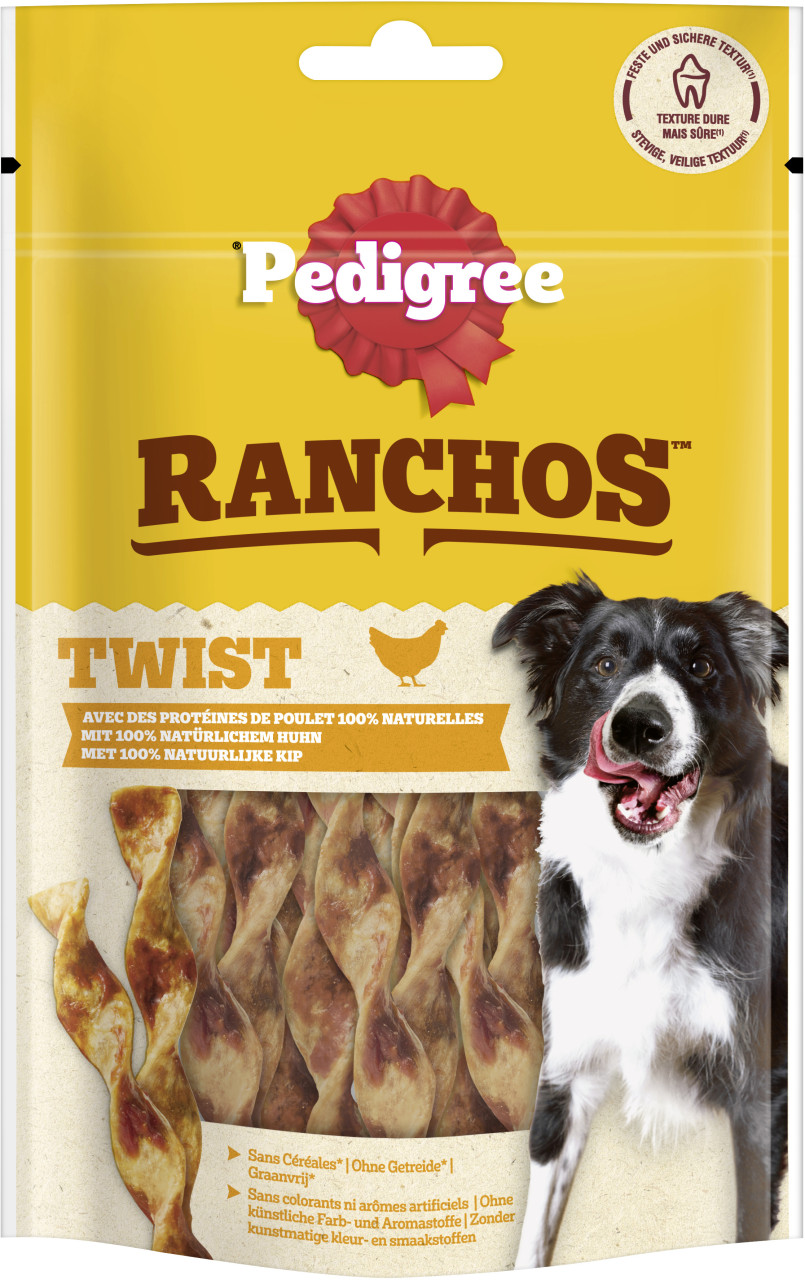 Pedigree Ranchos Hundeleckerli Twist mit Huhn 60 g