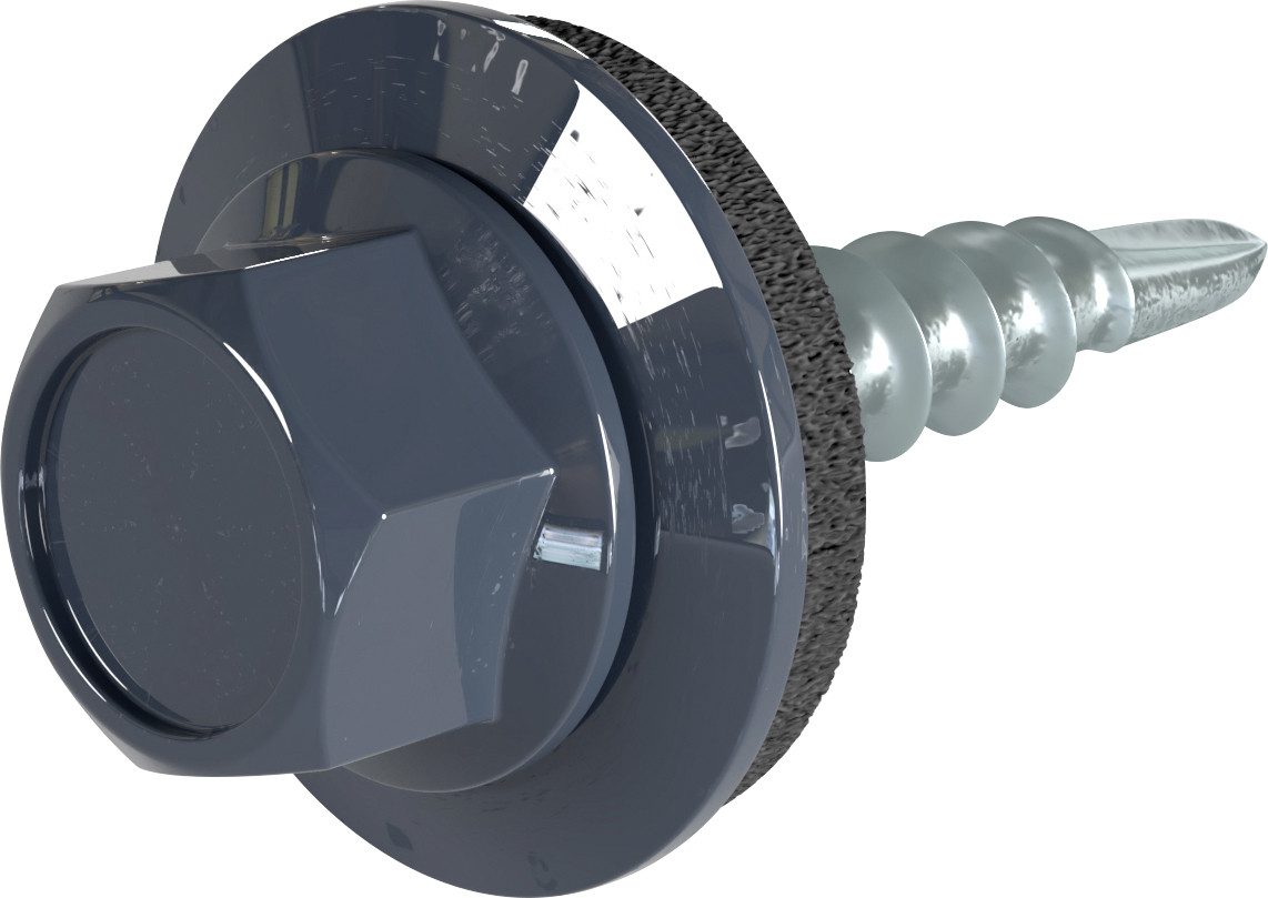 Weckman Bohrschrauben 4,8 x 20 mm sechskant - 100 Stk. anthrazitgrau