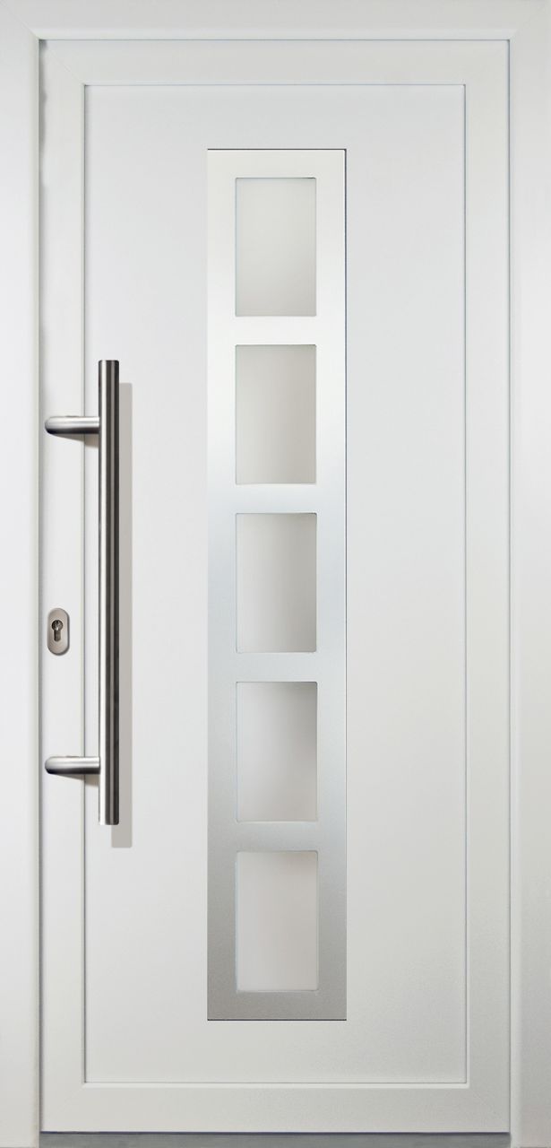 Meeth Haustür Signum PVC Exclusiv PVC Modell 51 98 x 208 cm DIN links weiß