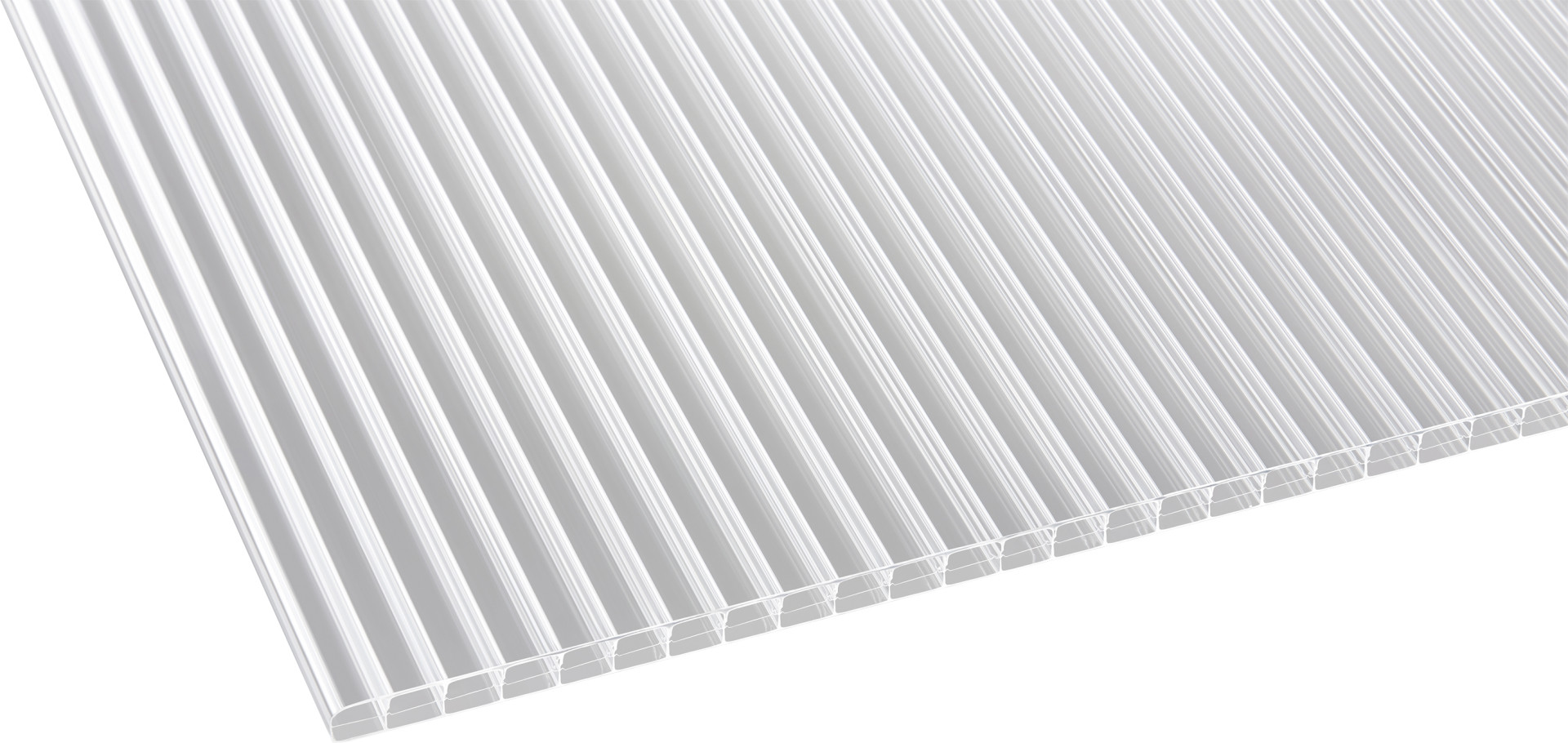 Gutta Polycarbonat-Doppelstegplatte 350 x 98 cm 16 mm klar