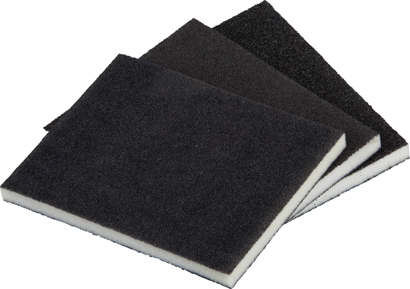 Wolfcraft Schleifschwamm 3 Stück Maß: 123 x 98 x 10 mm, K 60, 120, 180