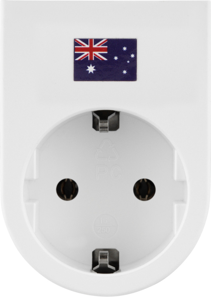 REV Reisestecker Traveler Plus Australien / China weiß