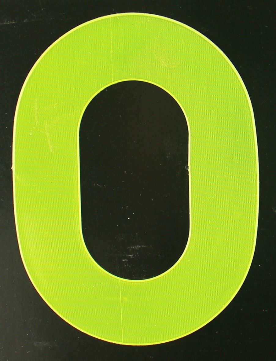 Conacord Reflektierender Klebebuchstabe O gelb 80 mm