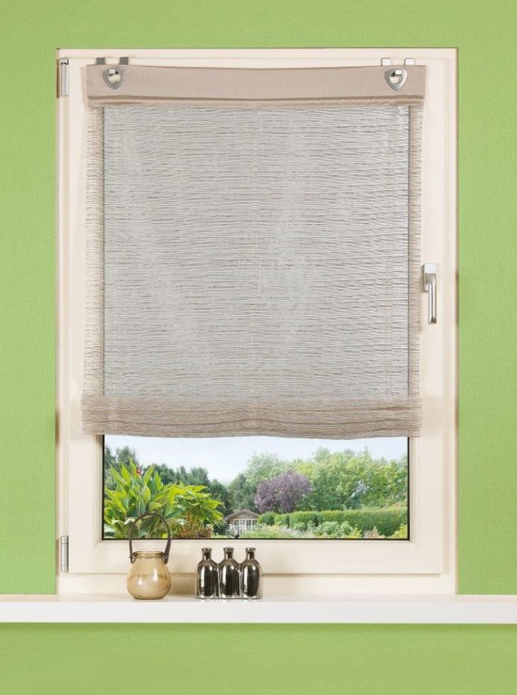 Home Wohnideen Raffrollo Effektvoile stein 140 x 80 cm