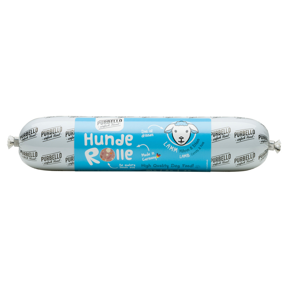 Purbello Hundefutter Rolle Adult getreidefrei 400 g Lamm