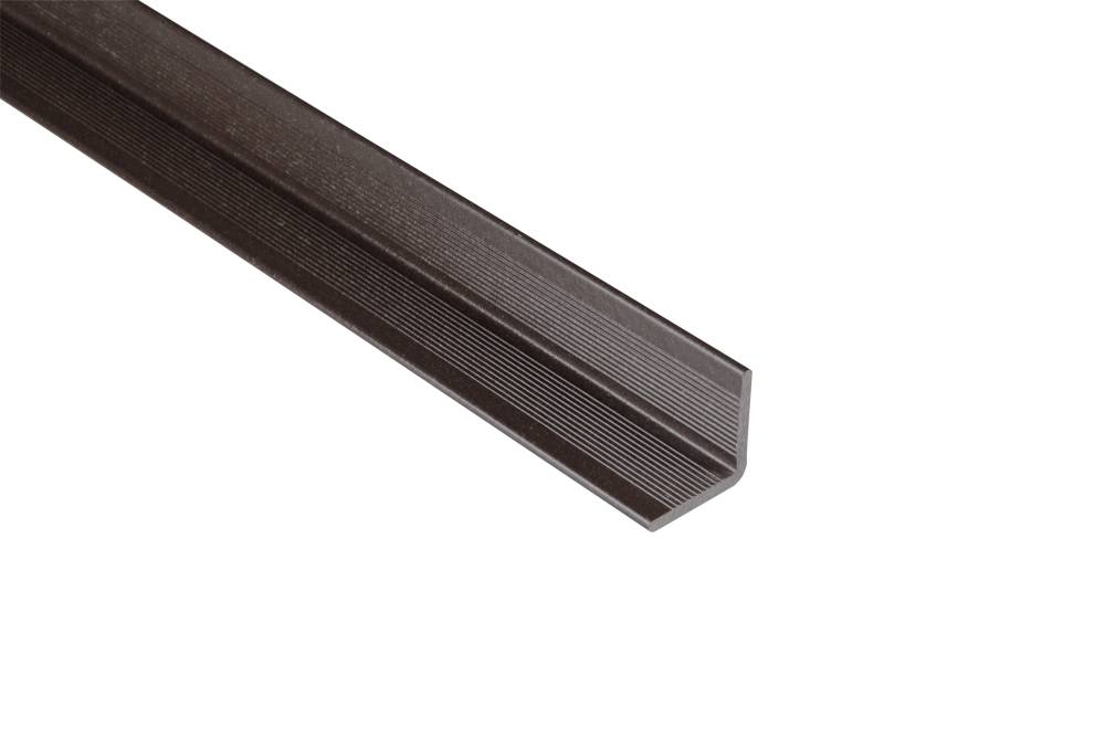 Kovalex Wandabschluss WPC 250 x 4 x 4 cm graubraun