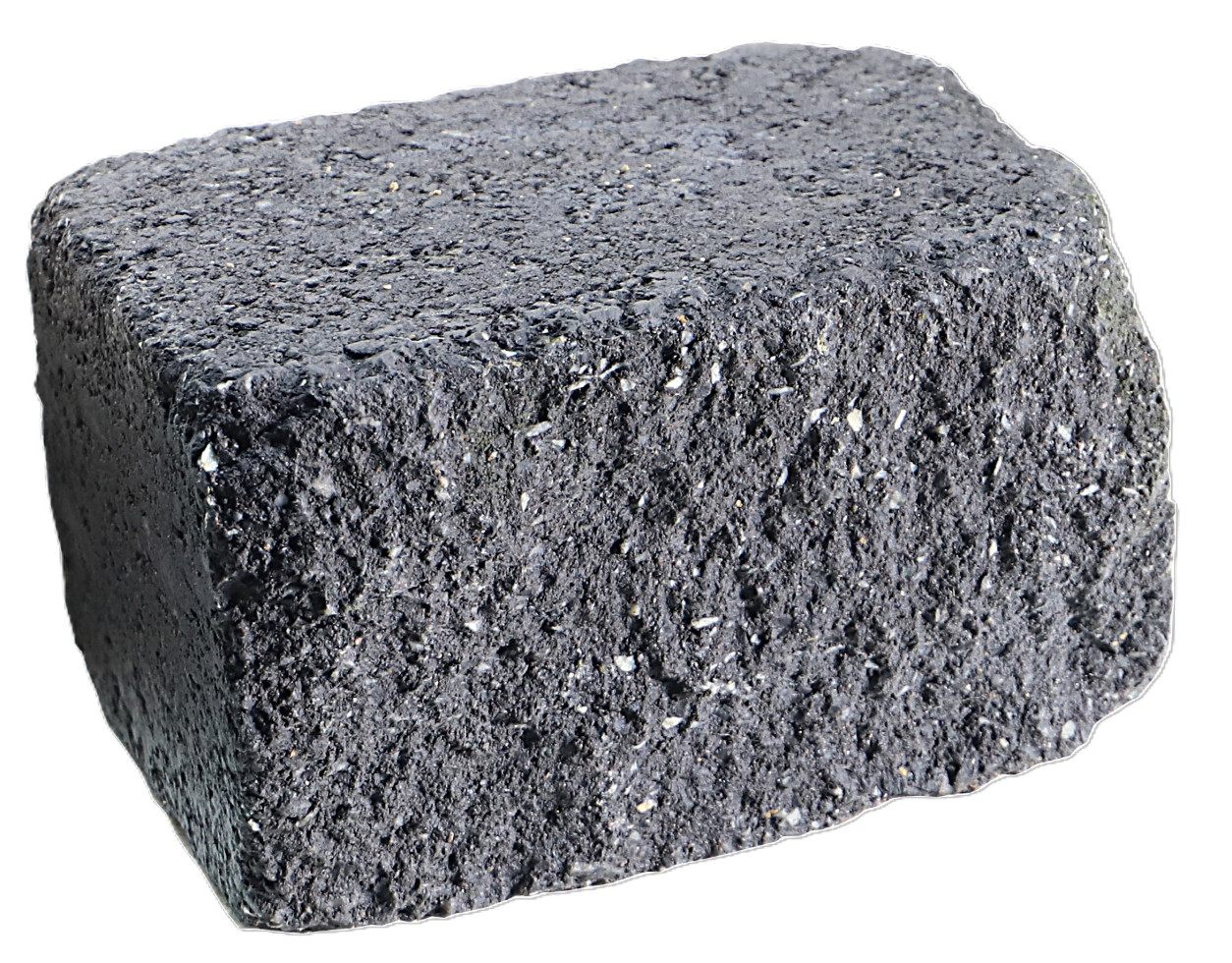 EHL Mauerstein Anzio Antik Light Halbstein 25 x 18 x 15 cm basalt-anthrazit