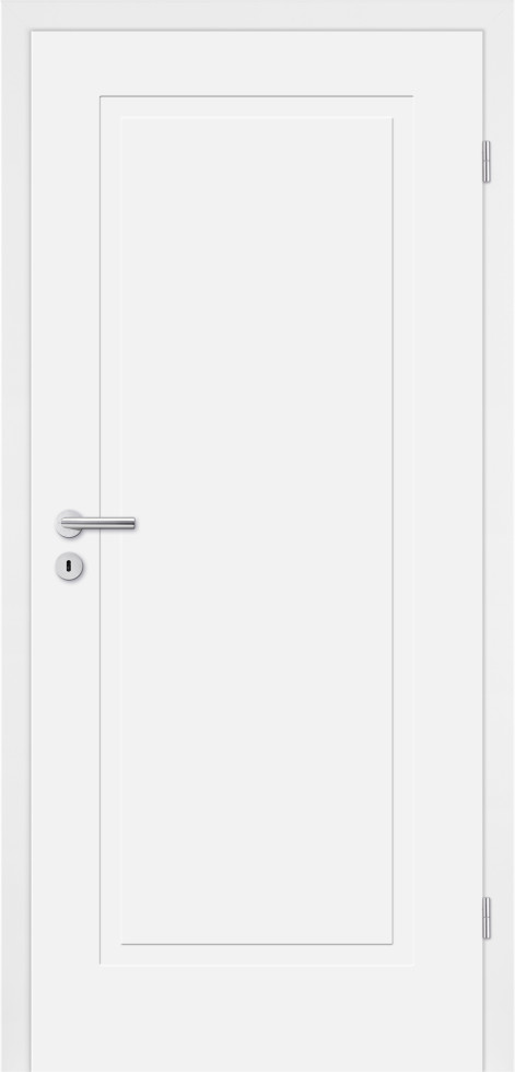 Borne Türblatt Lusso 01 design-weiß mit Lichtausschnitt Röhrenspan