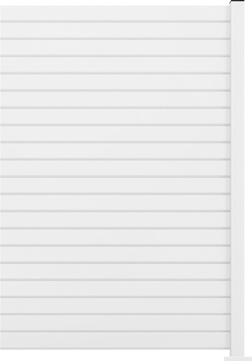 Ambiente Alu-Zaun Erweiterungsset Rhombus MINI 187 x 124,2 cm weiß