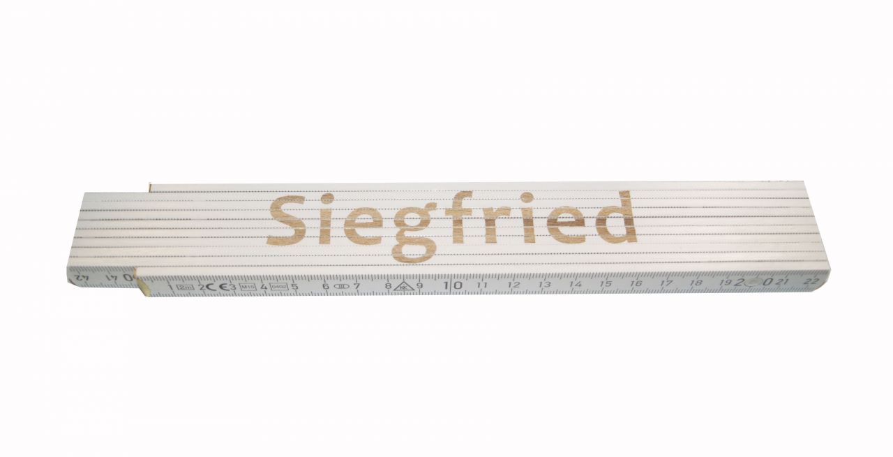 Zollstock Siegfried 2 m weiß