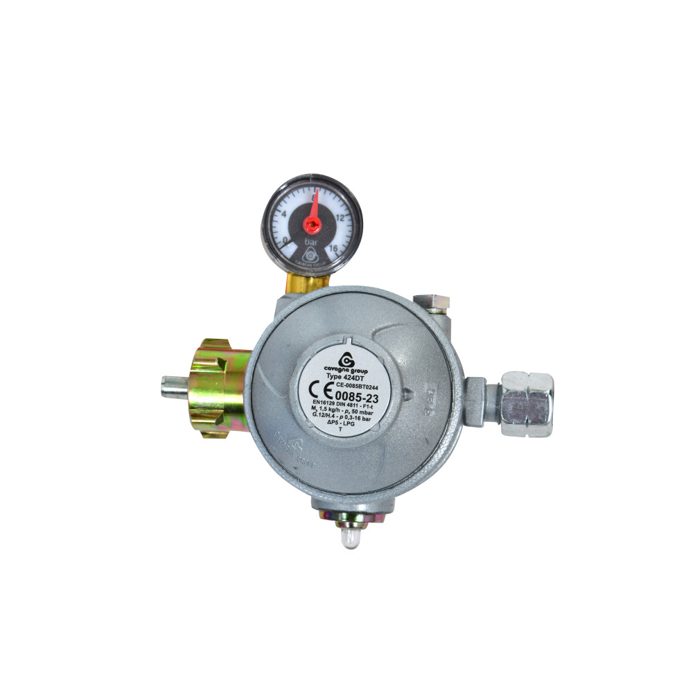 FireFix Gas-Druckregler für Innenräume 2-fach Typ F1-t