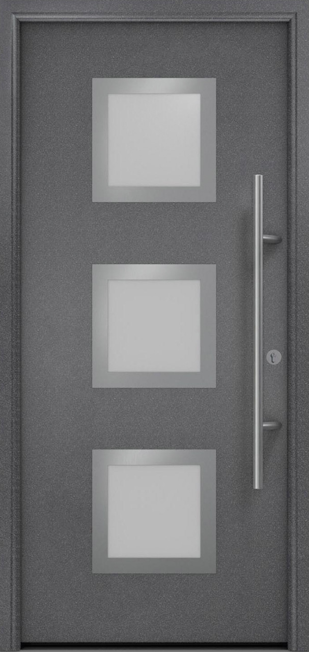 EcoStar Haustür ISOPRO Secur IPS 810S RC2 anthrazit metallic 110 x 210 cm