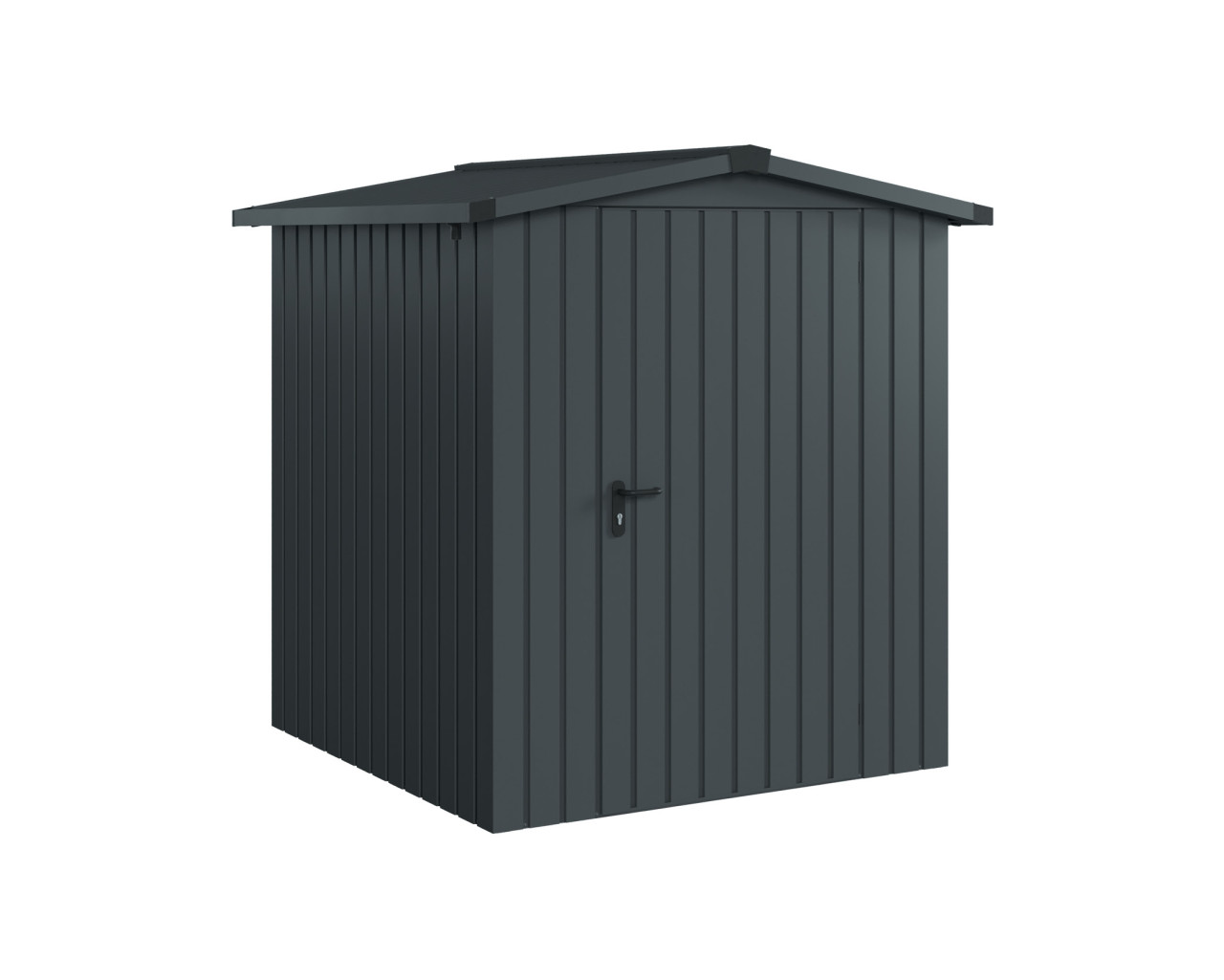 EcoStar Metallgerätehaus Euroline ESD2 anthrazit 166 x 166 cm 1-flg.