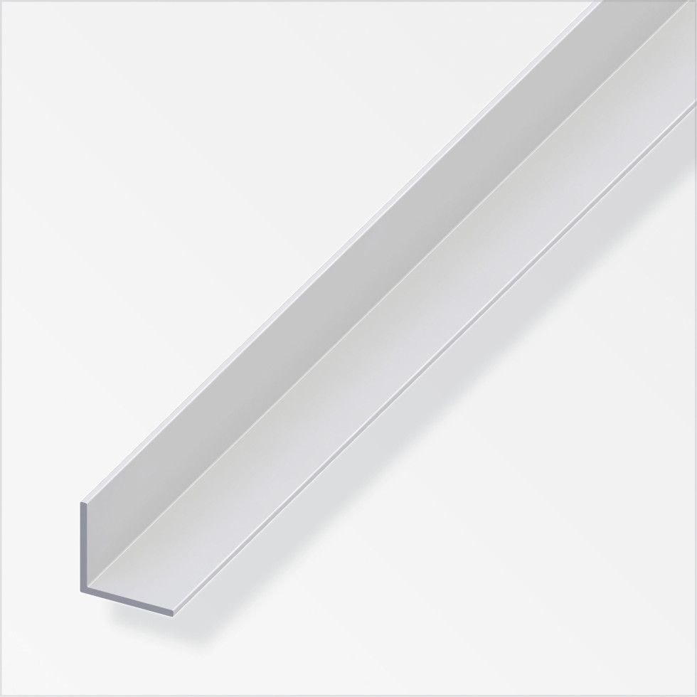 alfer Winkel 1 m, 20 x 20 mm Aluminium eloxiert silber