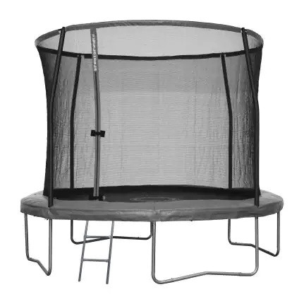Sportspower Trampolin mit Sicherheitsnetz und Leiter anthrazit Ø 366 cm