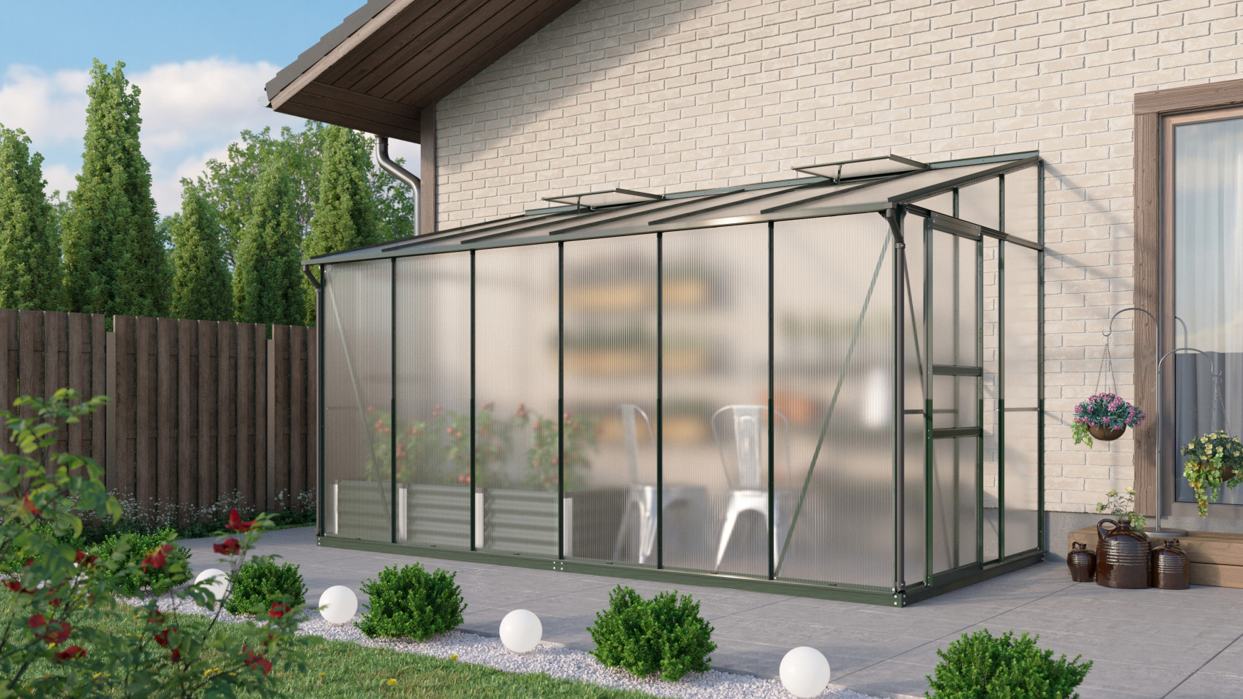 Vitavia Gewächshaus Osiris 7800 190 x 379 cm 6 mm HPK