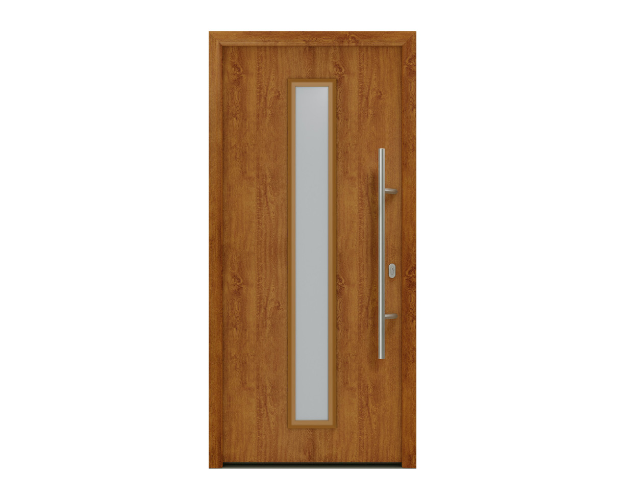 EcoStar Haustür ISOPRO IP 020S golden oak 110 x 210 cm
