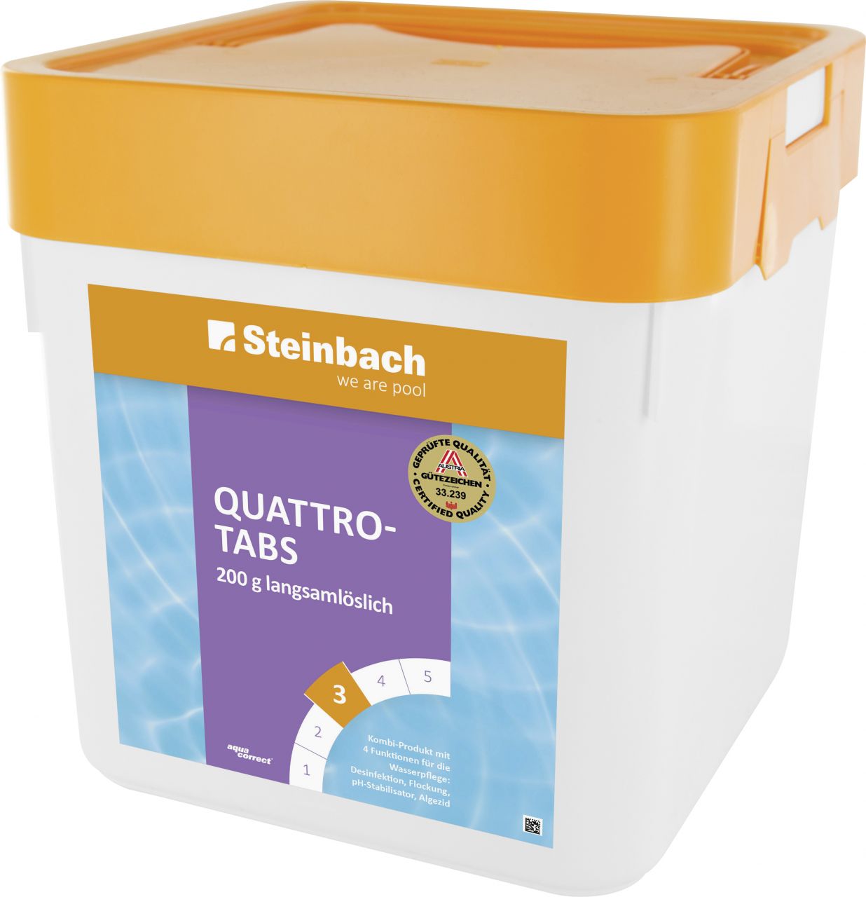 Steinbach Poolpflege Quattrotabs Tabs 5 kg Tabletten langsamlöslich
