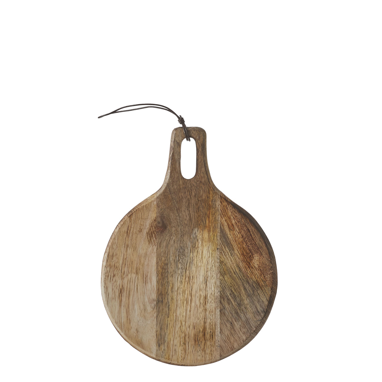 Mica Tranchierbrett Duko Mangoholz rund H 1 x B 29 x T 22 cm braun