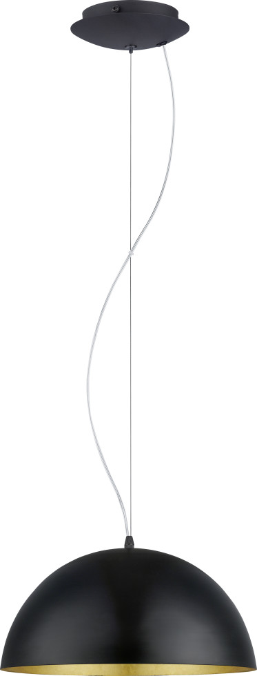 Eglo Pendelleuchte Gaetano 1 E27, schwarz / gold