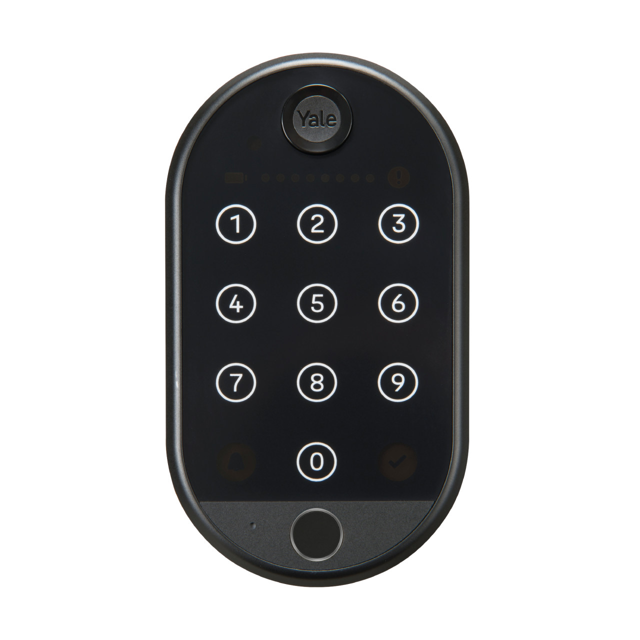 Yale Smart Türschloss Linus Smart Keypad 2 schwarz mit Fingerabdrucksensor