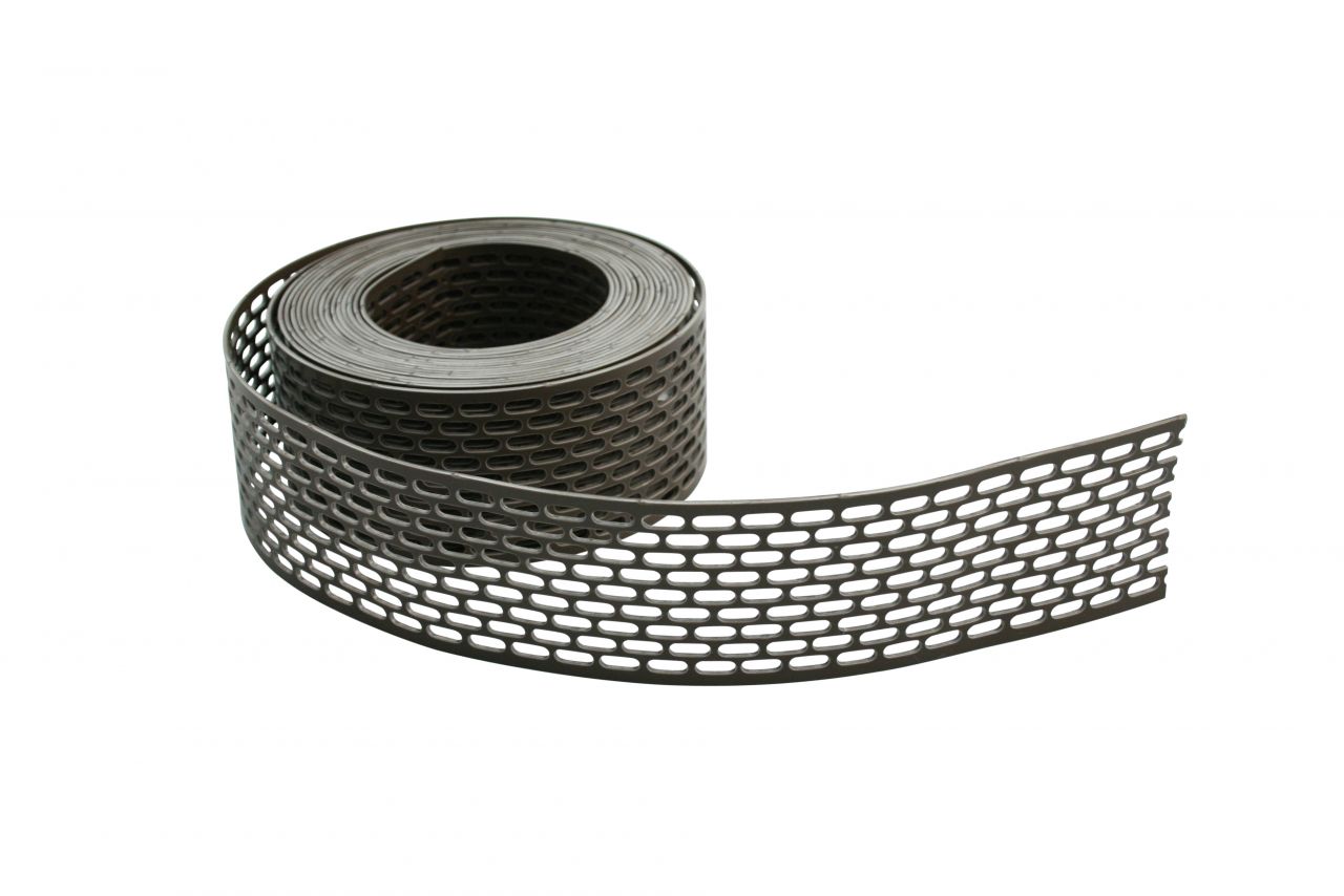 Marley Vogelschutz- und Lüftungsgitter 5 m x 80 mm braun