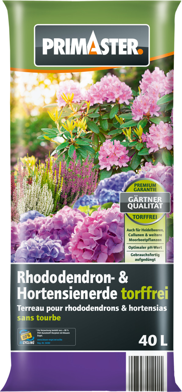 Primaster Hortensien- & Rhododendron Erde torffrei 40 L