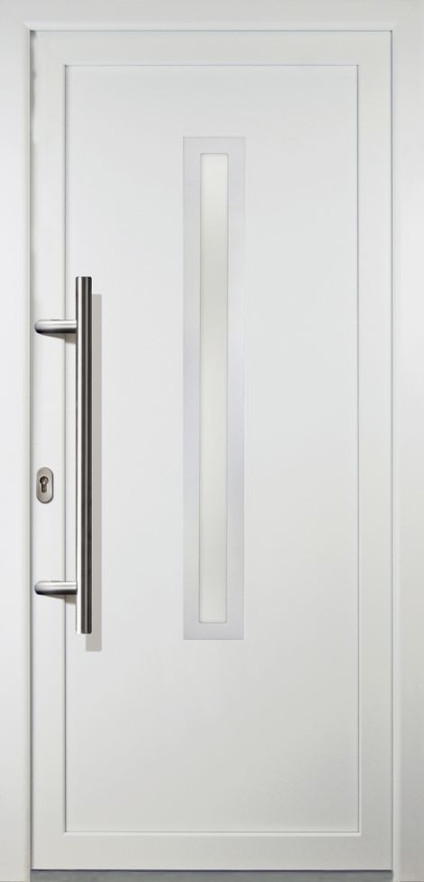 Meeth Haustür Signum PVC Exclusiv PVC Modell 70 88 x 208 cm DIN links weiß
