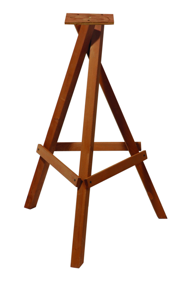 Dobar Ständer für Vogelhaus 60 x 60 x 90 cm braun