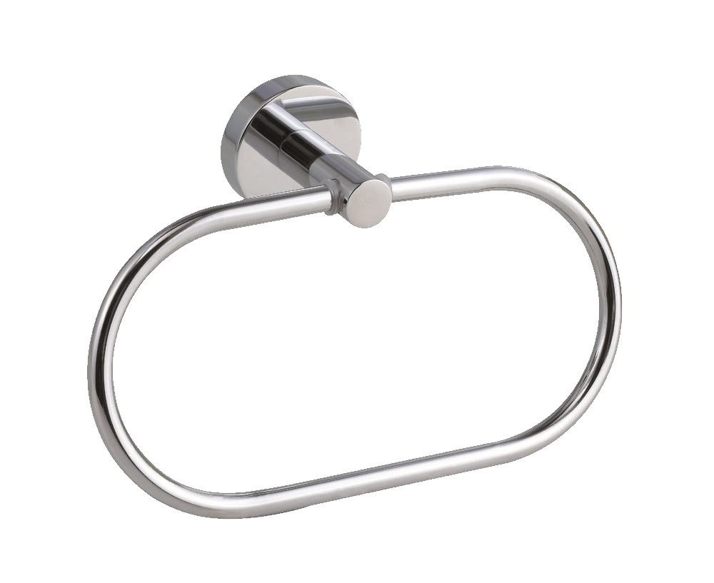 tesa Handtuchring Smooz oval, hochglanz-verchromt