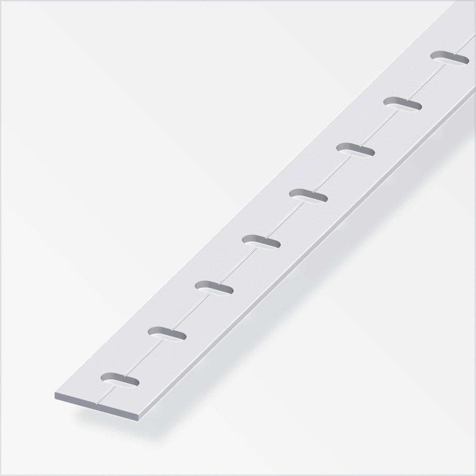 alfer Flachstange Aluminium eloxiert silber