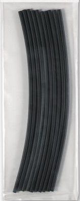 Schrumpfschlauch 6 - 2 mm 10er Pack Schrumpfrate 3:1, schwarz, 20 cm