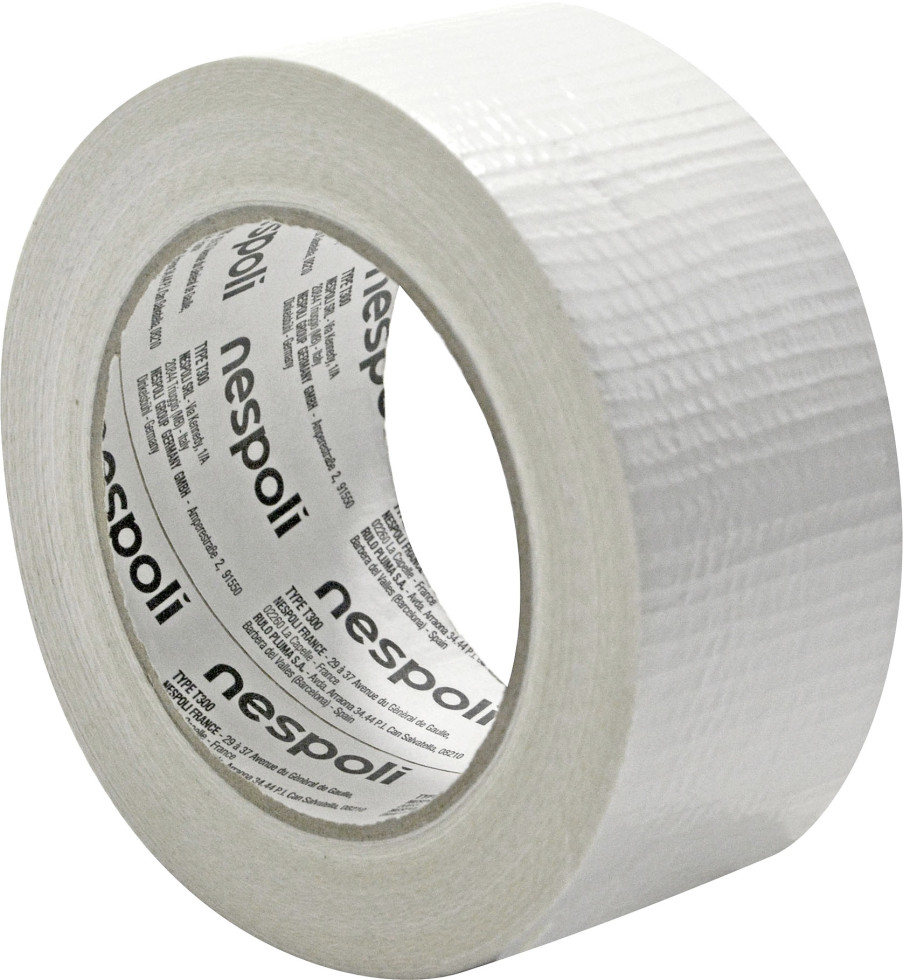 Nespoli Gewebeband Profi weiß 50 mm x 50 m